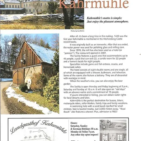 Kahrmuehle 3* Pressath